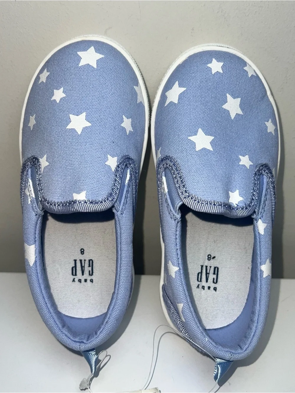 GAP Kids' Slip-On Star Print Shoes in Light Blue